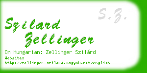 szilard zellinger business card